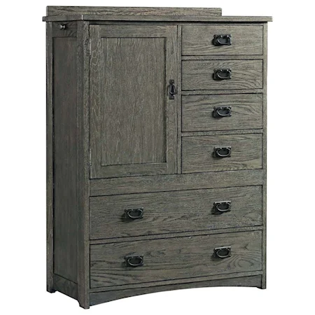 Mission Chest of Six Drawers with Door